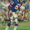 Harry Carson Autographed/Signed New York Giants Goal Line Art Card Black 14183