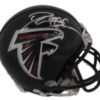 Deion Sanders Autographed Atlanta Falcons Riddell Mini Helmet JSA 14242