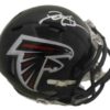 Deion Sanders Signed Atlanta Falcons Black Speed Mini Helmet JSA 14246