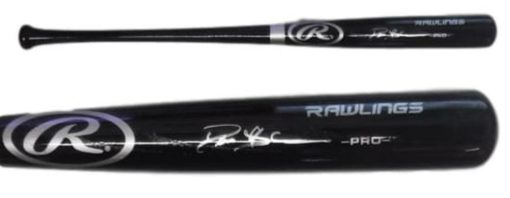 Deion Sanders Autographed Atlanta Braves Black Rawlings Bat JSA 14250