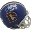 Terrell Davis Autographed Denver Broncos D Logo Mini Helmet HOF 17 JSA 14369