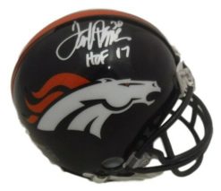 Terrell Davis Autographed/Signed Denver Broncos Mini Helmet HOF JSA 14370