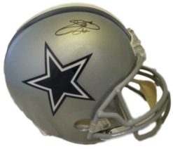 Emmitt Smith Autographed/Signed Dallas Cowboys Replica Helmet BAS 14374