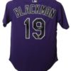 Charlie Blackmon Signed Colorado Rockies Purple XL Majestic Jersey FAN 14390