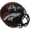 John Elway Autographed/Signed Denver Broncos Mini Helmet HOF JSA 14393