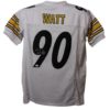 TJ Watt Autographed Pittsburgh Steelers Size XL White Jersey JSA 14422