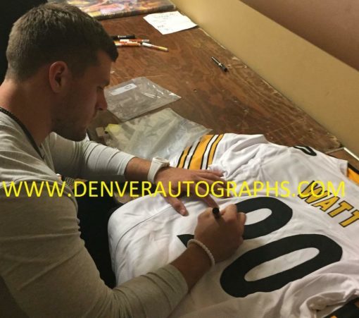 TJ Watt Autographed Pittsburgh Steelers Size XL White Jersey JSA 14422