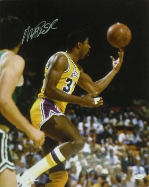 Magic Johnson Autographed/Signed Los Angeles Lakers 16x20 Photo JSA 14424