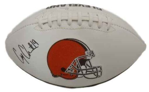 Corey Coleman Autographed/Signed Cleveland Browns White Logo Football JSA 14438