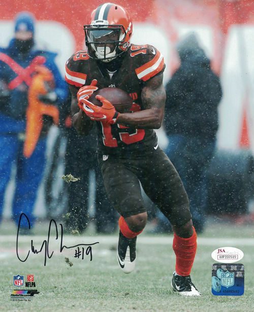 Corey Coleman Autographed/Signed Cleveland Browns 8×10 Photo JSA 14439 ...