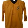 William Shatner Autographed/Signed Star Trek Yellow Uniform Shirt JSA 14469