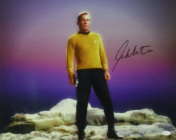 William Shatner Autographed/Signed Star Trek 16x20 Planet Space JSA 14470