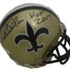 Morten Andersen Autographed/Signed New Orleans Saints Mini Helmet HOF JSA 14491