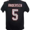 Morten Andersen Autographed Atlanta Falcons XL Black Jersey HOF JSA 14493