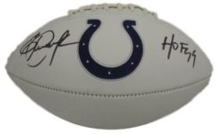 Eric Dickerson Autographed/Signed Indianapolis Colts Logo Football HOF JSA 14500
