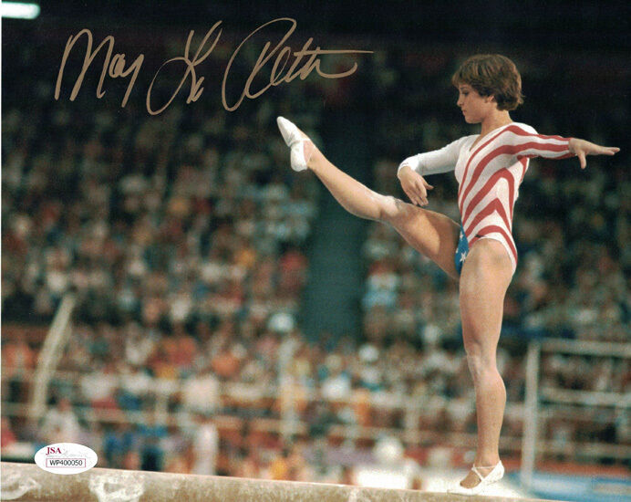 Mary Lou Retton Autographed/Signed USA Olympics 8×10 Photo JSA 14515 – Denver Autographs