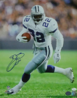 Emmitt Smith Autographed/Signed Dallas Cowboys 16x20 Photo JSA 14546 PF