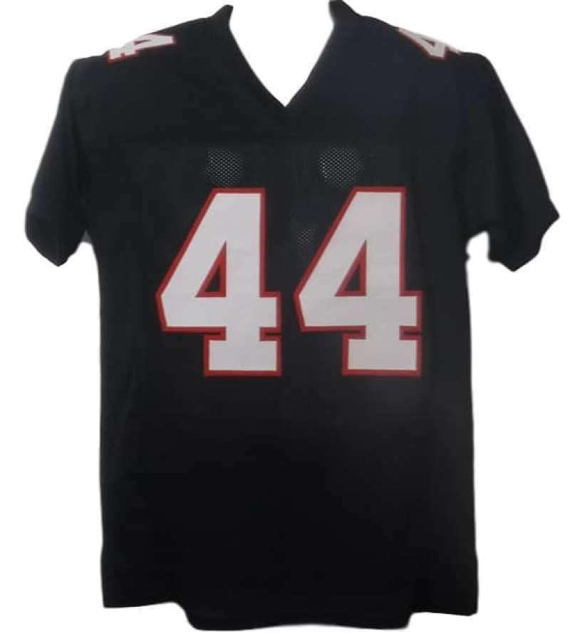 Vic Beasley Autographed Atlanta Falcons Custom Size XL Black Jersey JSA Certified 