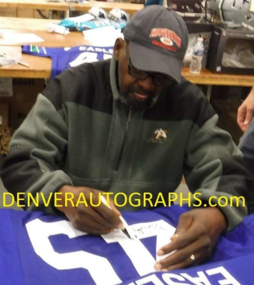 Kenny Easley Autographed Seattle Seahawks XL Blue Jersey HOF JSA 14569