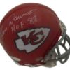 Len Dawson Autographed Kansas City Chiefs Mini Helmet HOF JSA 14586