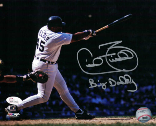 Cecil Fielder Autographed/Signed Detroit Tigers 8x10 Photo Big Daddy JSA 14606