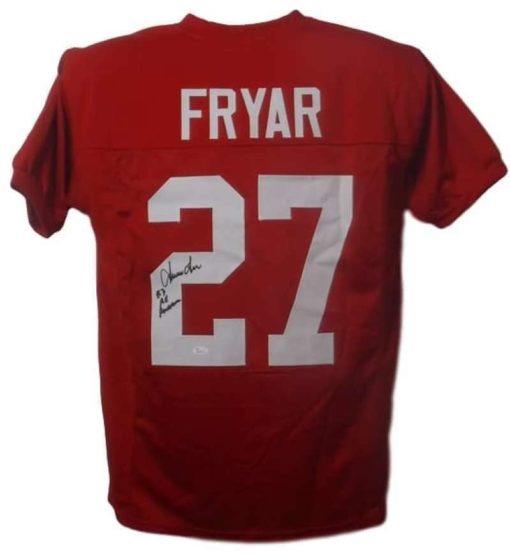 Irving Fryar Signed Nebraska Cornhuskers XL Red Jersey 83 All American JSA 14609