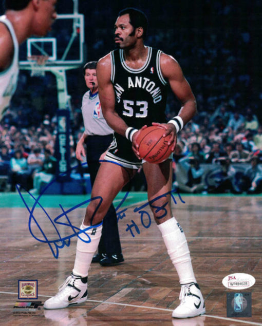Artis Gilmore Autographed/Signed San Antonio Spurs 8x10 Photo HOF JSA 14615 PF