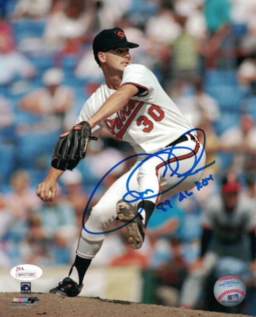 Gregg Olson Autographed Baltimore Orioles 8x10 Photo 89 AL ROY JSA 14675