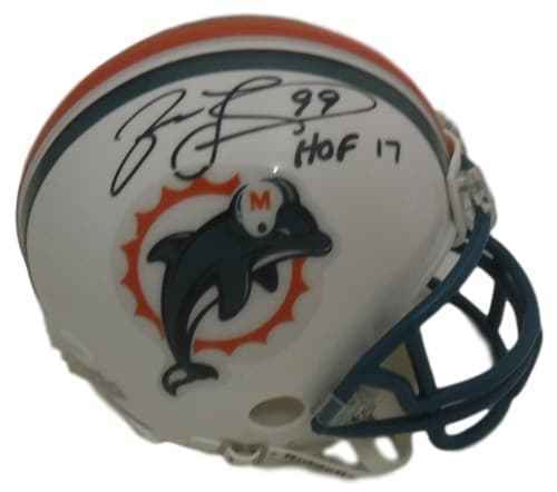 Jason Taylor Autographed Miami Dolphins Mini Helmet HOF JSA 