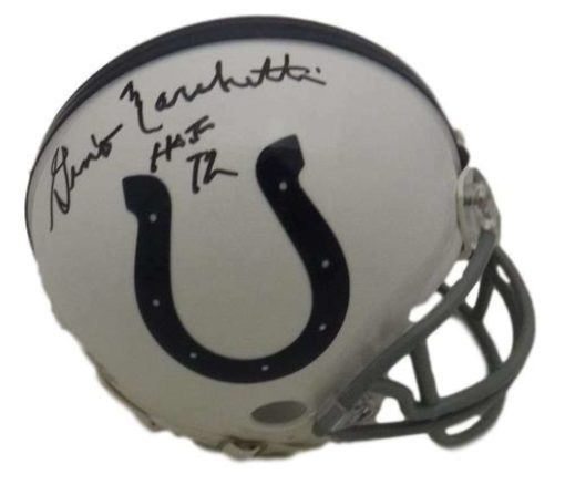 Gino Marchetti Autographed Baltimore Colts TB Mini Helmet HOF JSA 14757