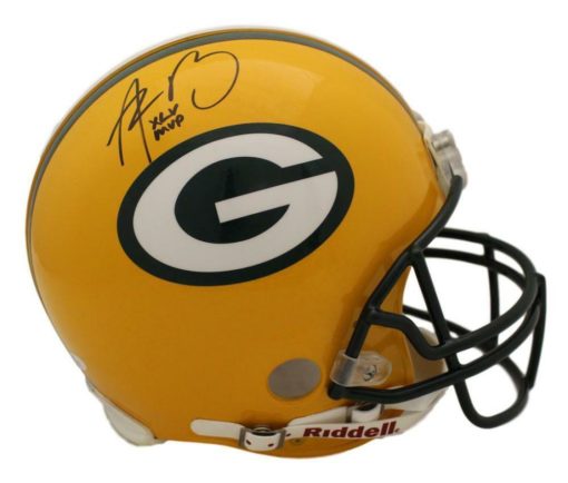 Aaron Rodgers Autographed Green Bay Packers Full Size Proline Helmet MVP JSA 148