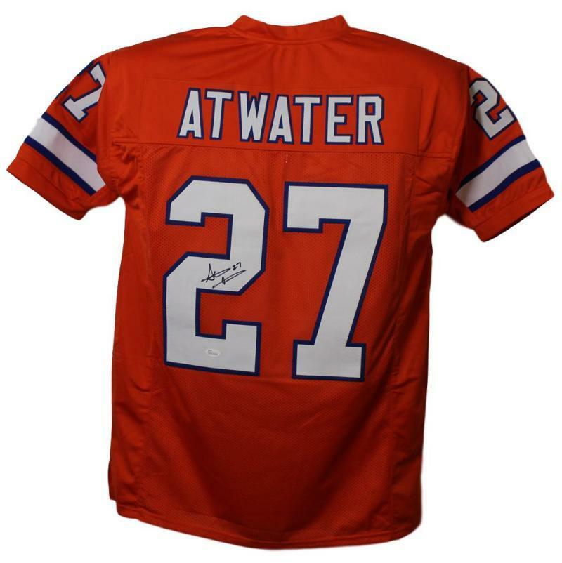 Steve Atwater Autographed/Signed Denver Broncos Orange XL Jersey JSA 14958