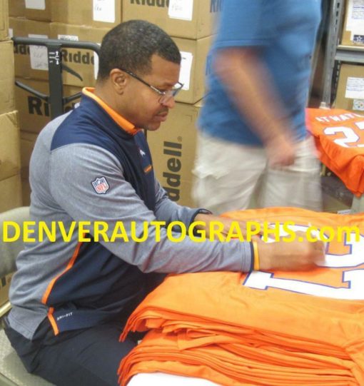 Steve Atwater Autographed/Signed Denver Broncos Orange XL Jersey JSA 14958