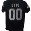 Jim Otto Autographed/Signed Oakland Raiders Black XL Jersey HOF 14992