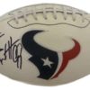 JJ Watt Autographed/Signed Houston Texans Logo Football JSA 15004