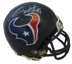 JJ Watt Autographed/Signed Houston Texans Riddell Mini Helmet JSA 15005