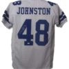 Daryl Moose Johnston Autographed Dallas Cowboys White XL Jersey JSA 15022
