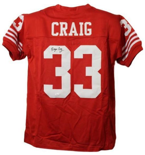 Roger Craig Autographed/Signed San Francisco 49ers Red XL Jersey JSA 15025