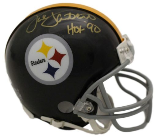 Jack Lambert Autographed/Signed Pittsburgh Steelers Mini Helmet HOF 15027