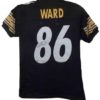 Hines Ward Autographed/Signed Pittsburgh Steelers Black XL Jersey JSA 15039