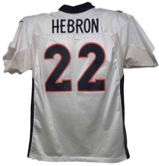 Vaughn Hebron Autographed Denver Broncos Game Used Nike Size 52 Jersey 15045
