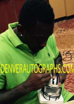 Thomas Davis Autographed/Signed Carolina Panthers Mini Helmet JSA 15048