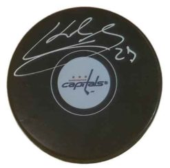Karl Alzner Autographed/Signed Washington Capitals Hockey Puck JSA 15093