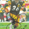 Jerome Bettis Signed Pittsburgh Steelers Goal Line Art Card Black HOF 15096