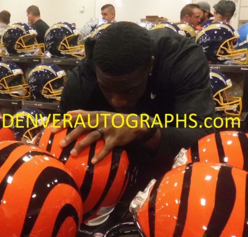 AJ Green Autographed/Signed Cincinnati Bengals Replica Helmet JSA 15134