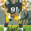 Kevin Greene Autographed Pittsburgh Steelers Goal Line Art Card Black HOF 15137