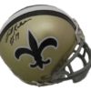 Billy Kilmer Autographed/Signed New Orleans Saints Mini Helmet JSA 15143