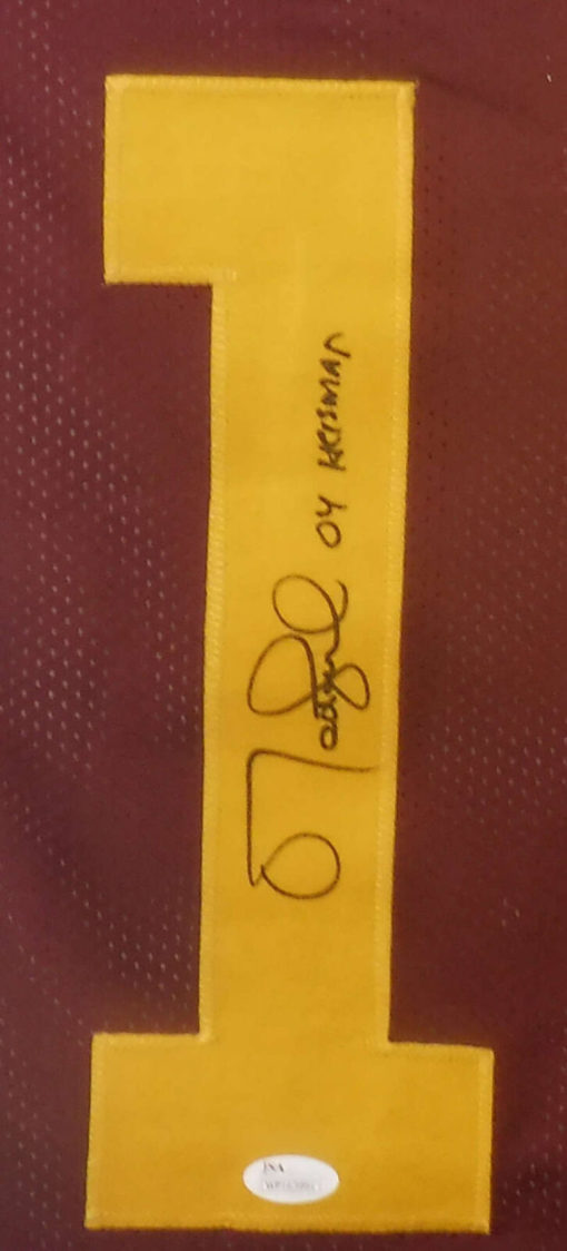 Matt Leinart Autographed/Signed USC Trojans Red XL Jersey Heisman JSA 15146