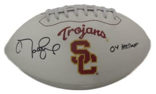 Matt Leinart Autographed/Signed USC Trojans Logo Football Heisman JSA 15147