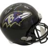 Ray Lewis Autographed/Signed Baltimore Ravens Replica Helmet JSA 15153